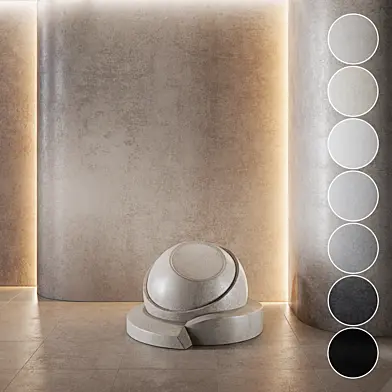 Decorative plaster | Concrete set (seamless) | 09