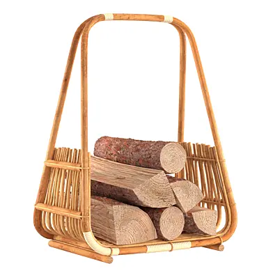 Cane Log Basket | Дровница