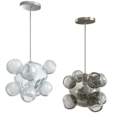 Illuminated Sculptural Pendant by Jeff Zimmerman