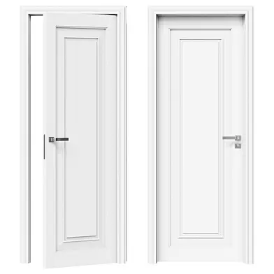 Межкомнатная дверь PRIMA PU Bianco, накладные штапики на полотне