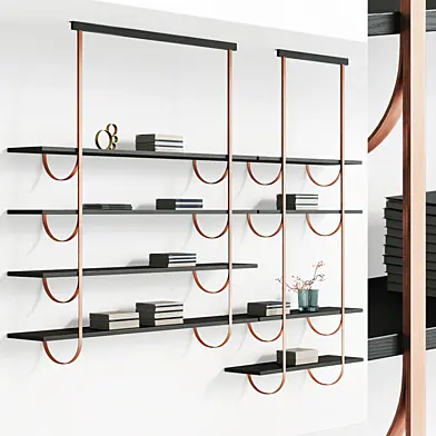 De Castelli Talea - Floating metal bookcase