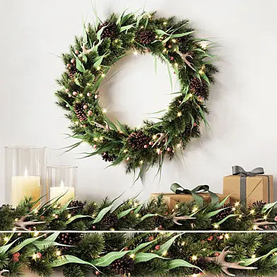 Новогодний декор Pottery Barn 2