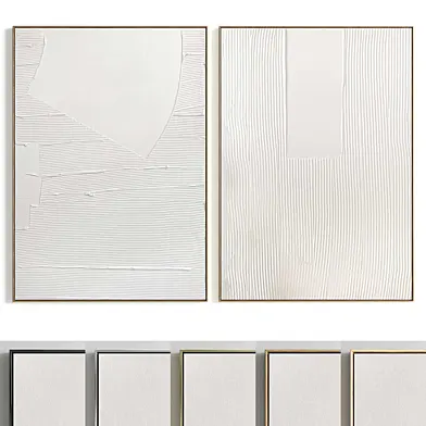 Plaster Two Photo Frames T-357