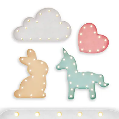 Lighted Metal sign Set 30