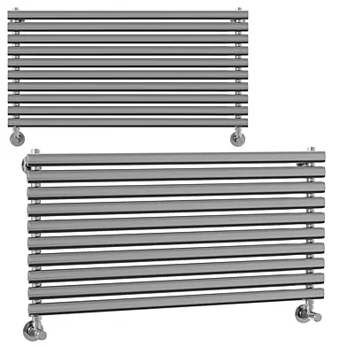 Reina Artena double brushed stainless steel designer radiator