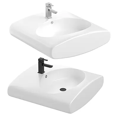 Whitehaus WHKN1098 Isabella 23 5/8" Rectangular Porcelain Vessel - White