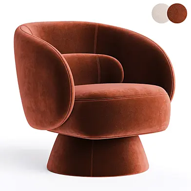 Saboor Upholstered Swivel Barrel Chair