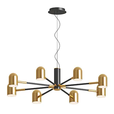 Desi Loft Chandelier Gold