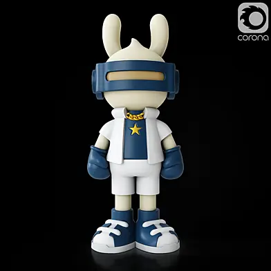 Cartoon bunny statue
