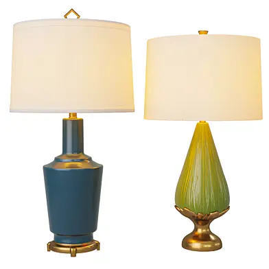 Carmine Lamp - Kiwi Emma Lamp - Turkish Blue