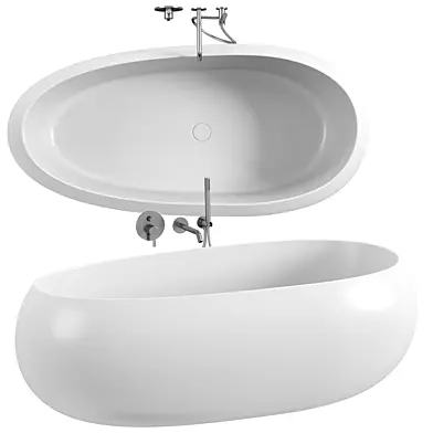 POD FREESTANDING STONE BATH 1800MM