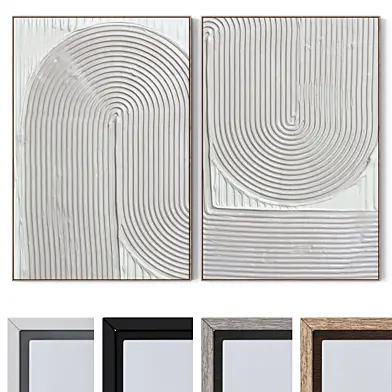 Set of large wall paintings 2420