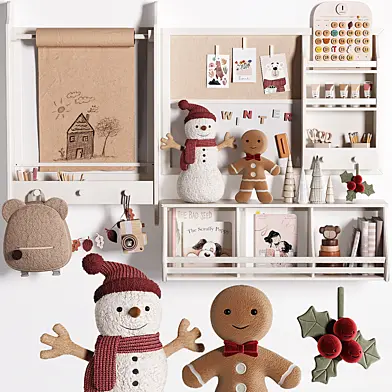 Pottery Barn & West elm Cameron Wall Organizer, Shelving & Easel For kids