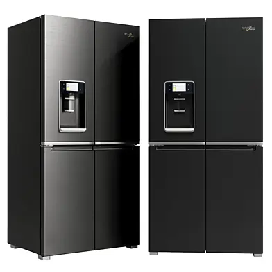 Whirlpool Refrigerator WQ9I FO1BX UK black and steel