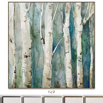Plaster two square photo frames T-130