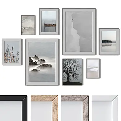 Set of 8 wall paintings 2446