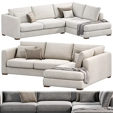 Blake Large Open End Corner Sofa by loomloft, диваны