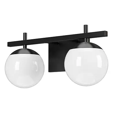 Ralbay Matte Black Bathroom Light