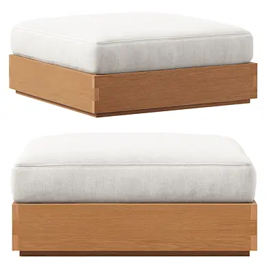 Marbella Teak Ottoman