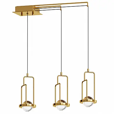 Postmodern Ball LED Multiple Hanging Light Crystal Lamp