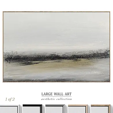 Large Panoramic Abstract Horizon Wall Art C-755