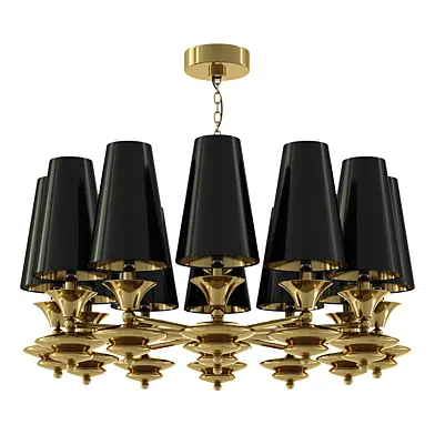 Scarlett Black 12-Light Chandelier