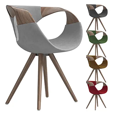 UP CHAIR (917.11) WITH WOOD ARMS BY TONON