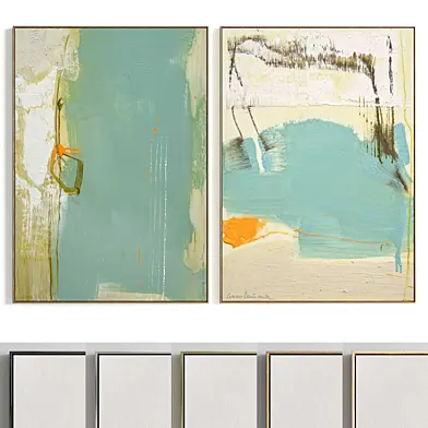 Plaster Two Photo Frame T-398
