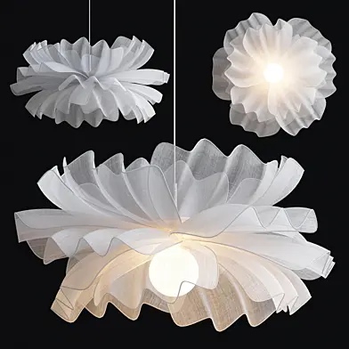 Flower cloth pendant lamp