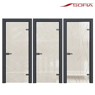 Двери стеклянные Phantom Design Sofia
