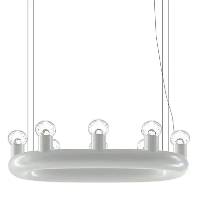 KINGDOM CHANDELIER MATT WHITE BY LEO DE CARLO