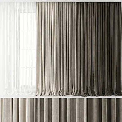 Curtains Long set 01