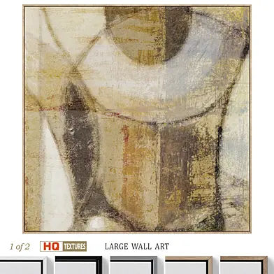 Large Abstract Neutral Textural Wall Art C-768