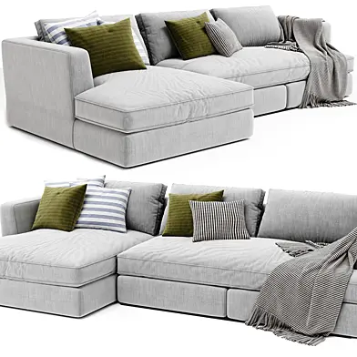 Flexform Barret Chaise Longue Sofa