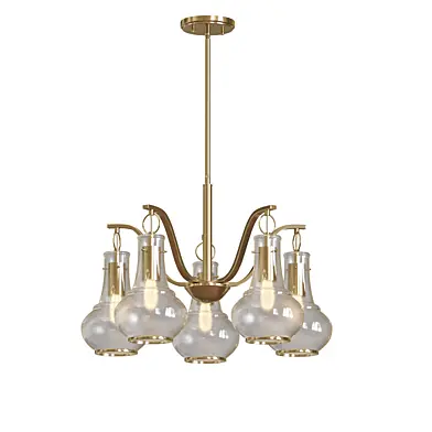 Adams 5-Light Chandelier in Warm Brass
