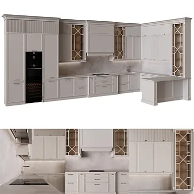 Кухня в стиле неоклассика 32
