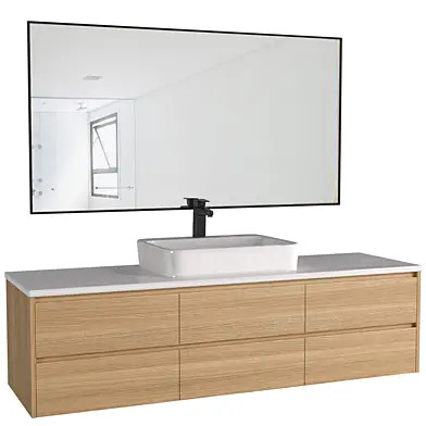 Тумба с умывальником в современном стиле.Мебель для ванной.Bathroom furniture