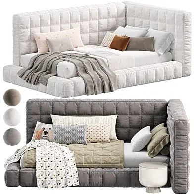Baldwin Lounge Corner Upholstered Bed by pbteen