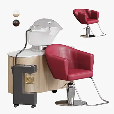 Maletti HUB - Тумба с парикмахерской мойкой, креслом Musette