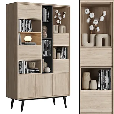Cabinet with shelves_045