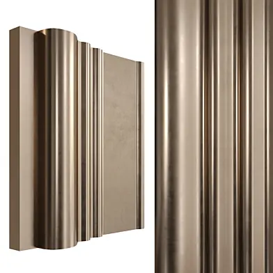 WALL PANEL 01 - GOLD WAVES
