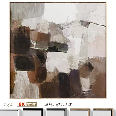Accent Large Abstract Textural Wall Art C-829