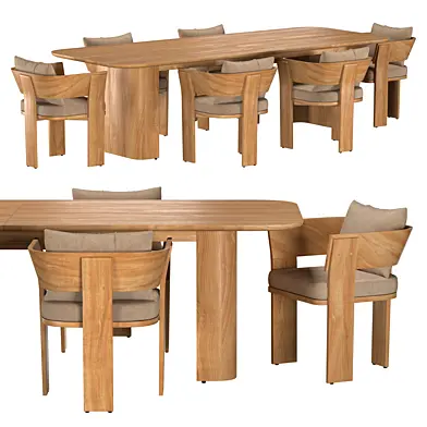 SOLARO TEAK Dining group