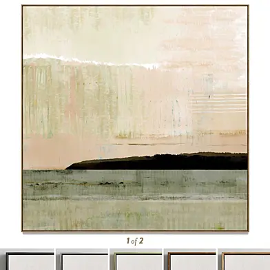 Plaster two square photo frames T-146