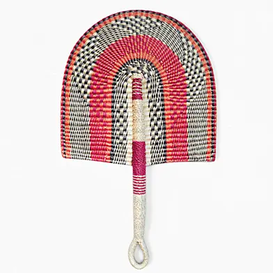 African Handwoven Fan 35
