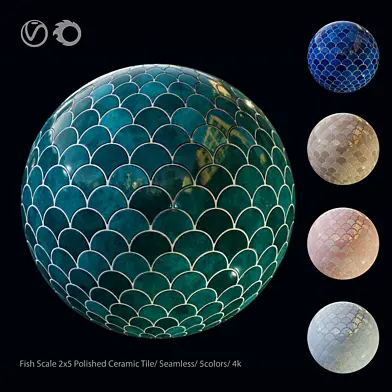 Moroccan Fish Scale Tile - 01