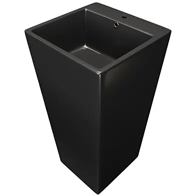 Раковина CeramaLux 40 P7004LB Черная глянцевая