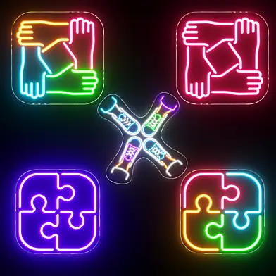 Team|Friendship Neon Signs