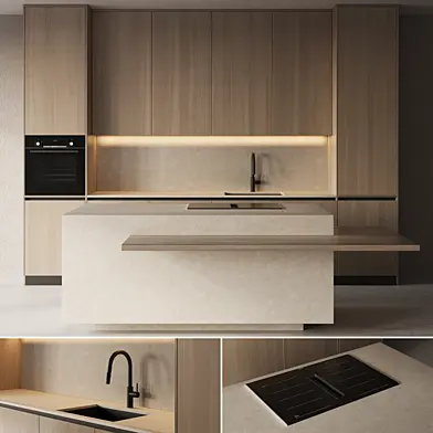 Кухня в современном стиле Kitchen 02