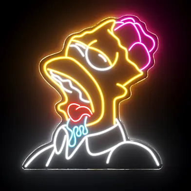The Simpsons|Homer Simpson Neon Sign